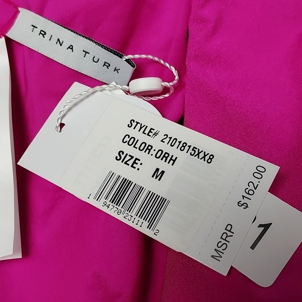 NEW Trina Turk Bijou Long sleeve Swimsuit in Orchid Size Medium